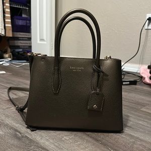 Kate Spade Eva Small satchel ash metallic